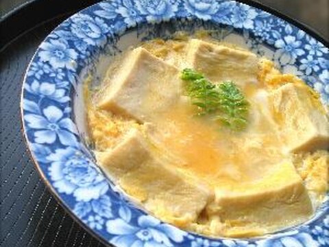 レンジでかんたん♪【高野豆腐の卵とじ】